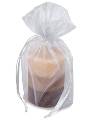  Organza Fabric Bags - 6 x 10"