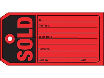 Sold Tags - #5, 4 3/4 x 2 3/8" S-10669