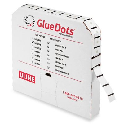 Glue Dots - 1/4", Low Profile, High Tack S-10676