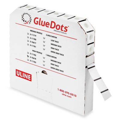 Dot Shot® Pro Medium Tack/Low Profile Glue Dots S-10365 - Uline