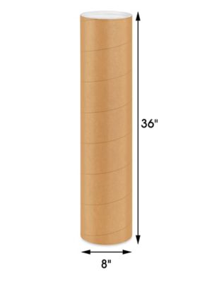 Global Industrial™ Jumbo Mailing Tubes With Caps, 8 Dia. x 60L