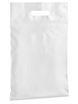 Zip Handle Bags - 3 Mil, 9 x 14 3/4", White S-10712W