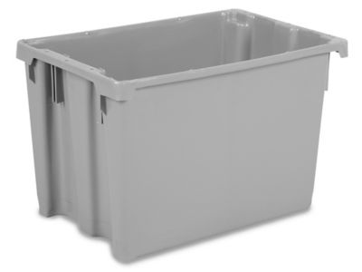 Stack and Nest Container - 15 x 10 x 11", Gray S-10716GR