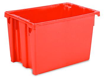 Stack and Nest Container - 15 x 10 x 11", Red S-10716R