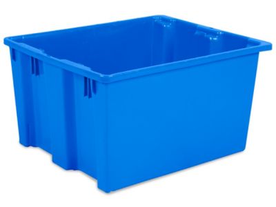 The Container Store 19-3/4 x 15-3/4 x 10-1/4 Large Grey Modular Stacking Crate - Each