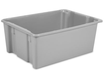Stack and Nest Container - 21 x 16 x 10", Gray S-10718GR