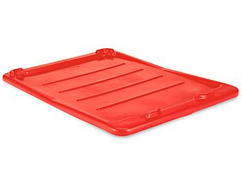 Stack and Nest Container Lid - 21 x 16", Red S-10718L-R