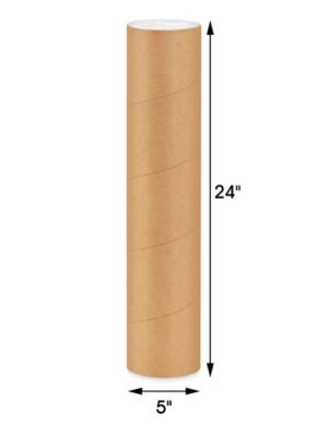 Tube d'expédition avec couvercle Format A0 - 1000 x 100 mm MAIL-Média