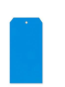 Plastic Tags - 6 1/4 x 3 1/8", Blue S-10749BLU