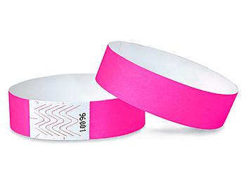 Tyvek&reg; Wristbands - Neon Pink S-10751P