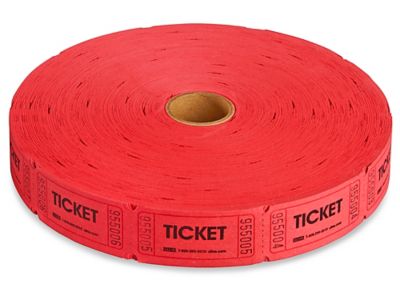 one red raffle ticket