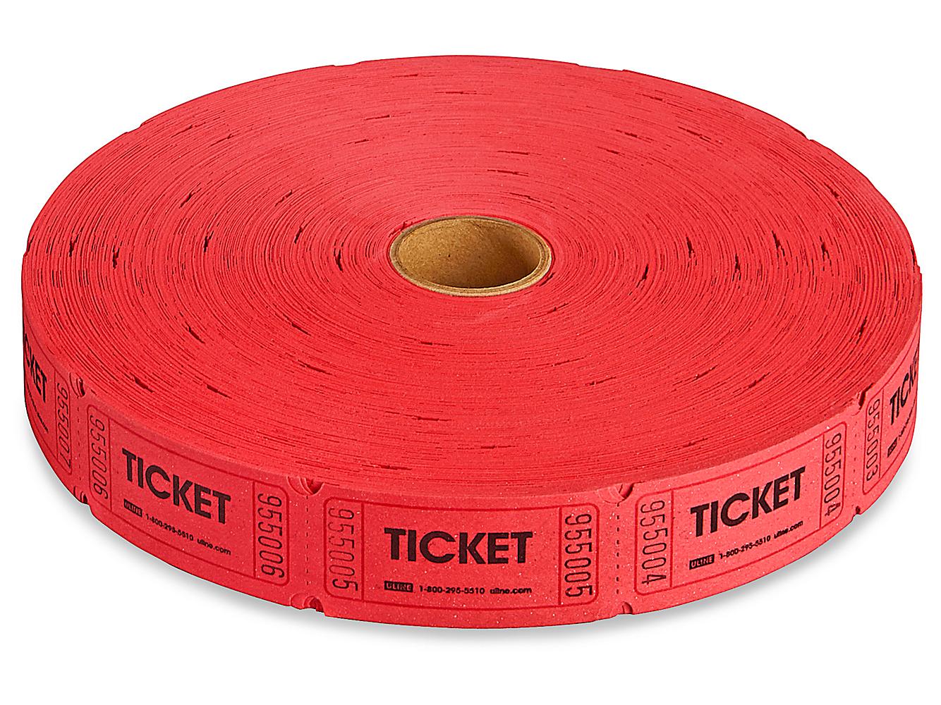 Red 2 x 1 PREMIER SOUTHERN TICKET Single Ticket Roll 