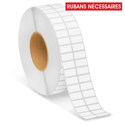 Industrial Thermal Transfer Labels - 2-Up, 1 x 1/2", Ribbons Required S-10765