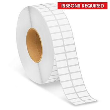 Industrial Thermal Transfer Labels - 2-Up, 1 x 1/2", Ribbons Required S-10765