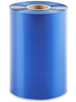Industrial Thermal Transfer Ribbons - Wax/Resin, Blue, 4.33" x 1,476' S-10769BLU