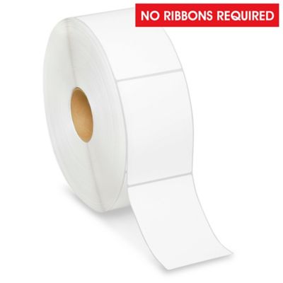Industrial Direct Thermal Labels - 12" Diameter Roll, No Perf., 4 x 6" S-10774