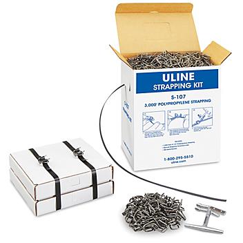 Uline Polypropylene Strapping Kit - General Purpose, 1/2" x 3,000' S-107