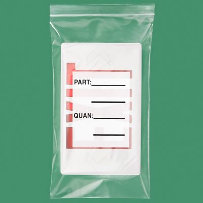 10 x 18" Reclosable Parts Bags - Hang Hole S-10827