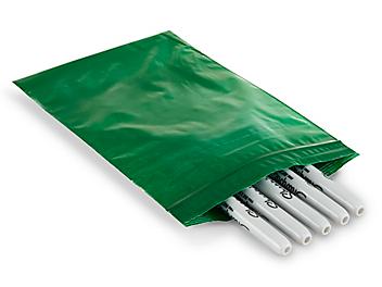 6 x 9" 2 Mil Colored Reclosable Bags - Green S-10847G