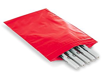 6 x 9" 2 Mil Colored Reclosable Bags - Red S-10847R