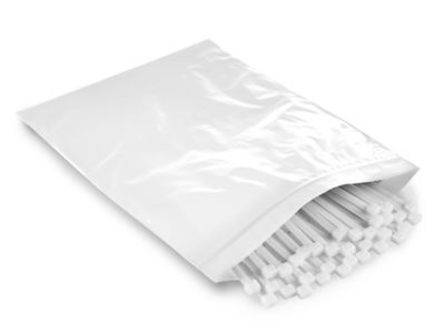 10 x 12" 2 Mil Colored Reclosable Bags - White S-10848W