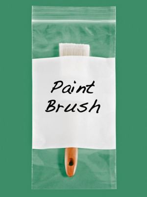 6 x 12" 2 Mil White Block Reclosable Bags S-10850