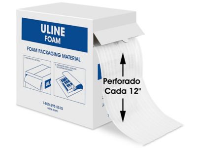Uline Rollo de Espuma - 1/16", 12" x 350', Perforated S-1090