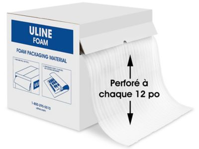 Uline Foam Roll - 1/16", 24" x 350', Perforated S-1091