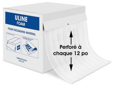 Uline Foam Roll - 1/4", 24" x 85', Perforated S-1093