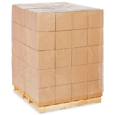 51 x 49 x 85" 2 Mil Clear Pallet Covers S-11093