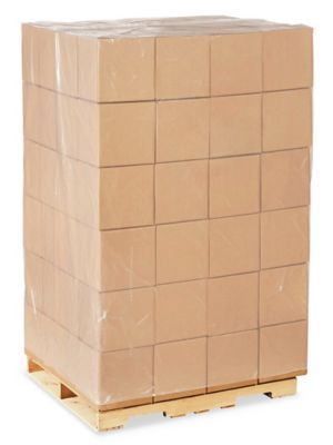 48 x 46 x 96" 4 Mil Clear Heavy Duty Pallet Covers S-11102