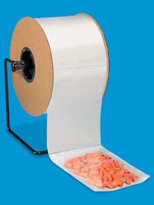 6 x 8" 2 Mil White Back Bags on a Roll S-11118