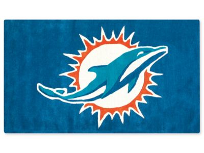 【rug】Dolphins NFL タペストリーラグマット ドルフィンズ NFL Rug - Miami Dolphins S-11205MIA - Uline