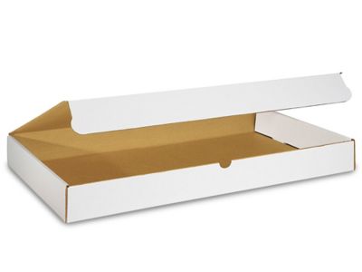 14 1/8 x 8 3/4 x 2" White Literature Mailers S-11239