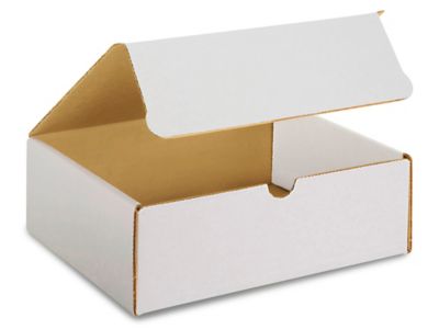 9 x 7 1/2 x 3" White Literature Mailers S-11241