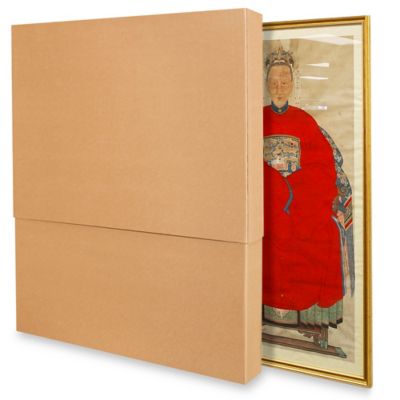 MIRROR/ART PICTURE SHIPPING/STORAGE MOVING BOX 32x23x6 SINGLE WALL(LOT  OF 10)