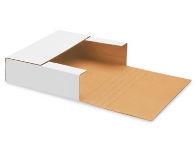 14 x 14 x 4" White Easy-Fold Mailers S-11261