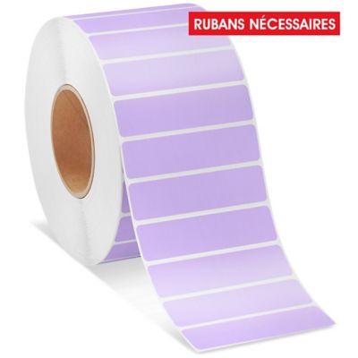 Industrial Thermal Transfer Labels - Purple, 4 x 1", Ribbons Required S-11265PUR