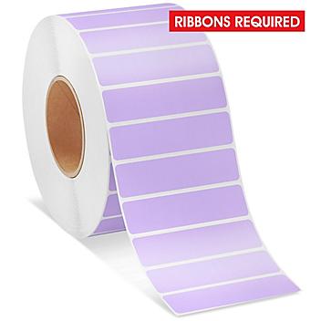 Industrial Thermal Transfer Labels - Purple, 4 x 1", Ribbons Required S-11265PUR