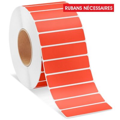 Industrial Thermal Transfer Labels - Red, 4 x 1", Ribbons Required S-11265R