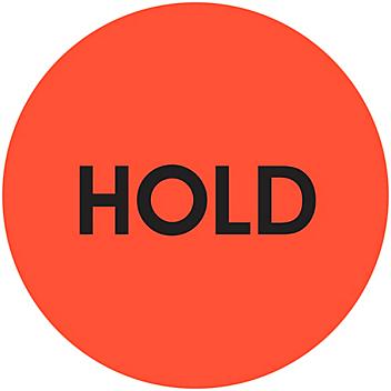 Circle Inventory Control Labels - "Hold", 2" S-1127