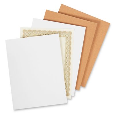 11 x 17 White Chipboard - Cardboard Medium Weight Chipboard Sheets - White  on One Side - 25 Per Pack 