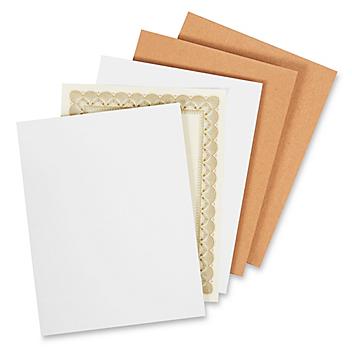 8 1/2 x 11" Chipboard Pads - White, .022" thick S-11307