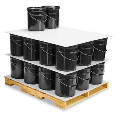 40 x 48" Plastic Corrugated Pads - White S-11311W