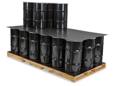 48 x 96" Plastic Corrugated Pads - Black S-11312BL