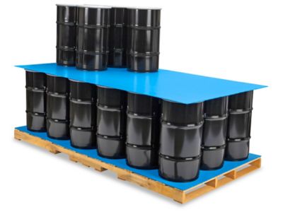 48 x 96" Plastic Corrugated Pads - Blue S-11312BLU