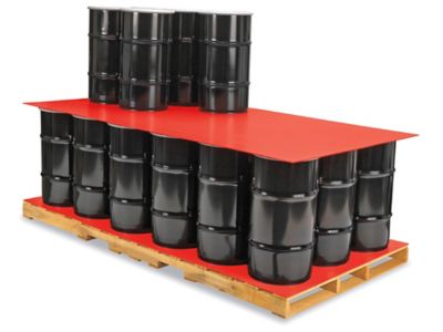48 x 96" Plastic Corrugated Pads - Red S-11312R