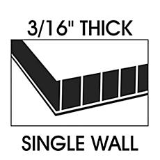 Single Wall, 3/16 in. Thick
