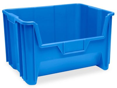  Bacs empilables en plastique géants – 15 x 20 x 12 1/2 po