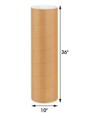 Supplyhut 10 - 2'' x 12'' Round Cardboard Shipping Mailing Tube Tubes with End Caps (0-5500-2489-1)
